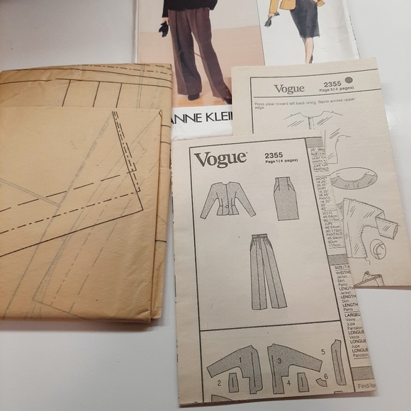 VOGUE ANNE KLEIN PATTERN # 2355 - Picture 10 of 10